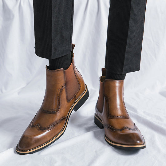 Onyx |  Chelsea Leather Boots