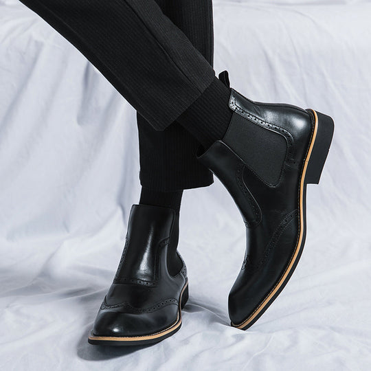 Onyx |  Chelsea Leather Boots