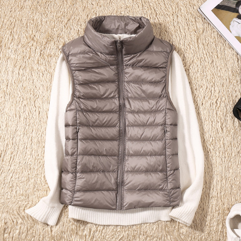 Bertha | New winter vest with white duck feathers