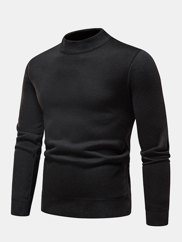 Eleazar |  Lined Mock Neck Jumper