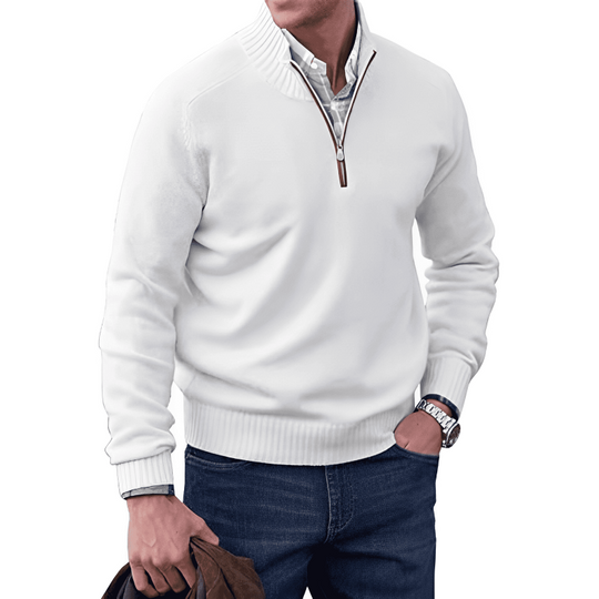 Clyde | Stylish Cashmere Zipper Sweater