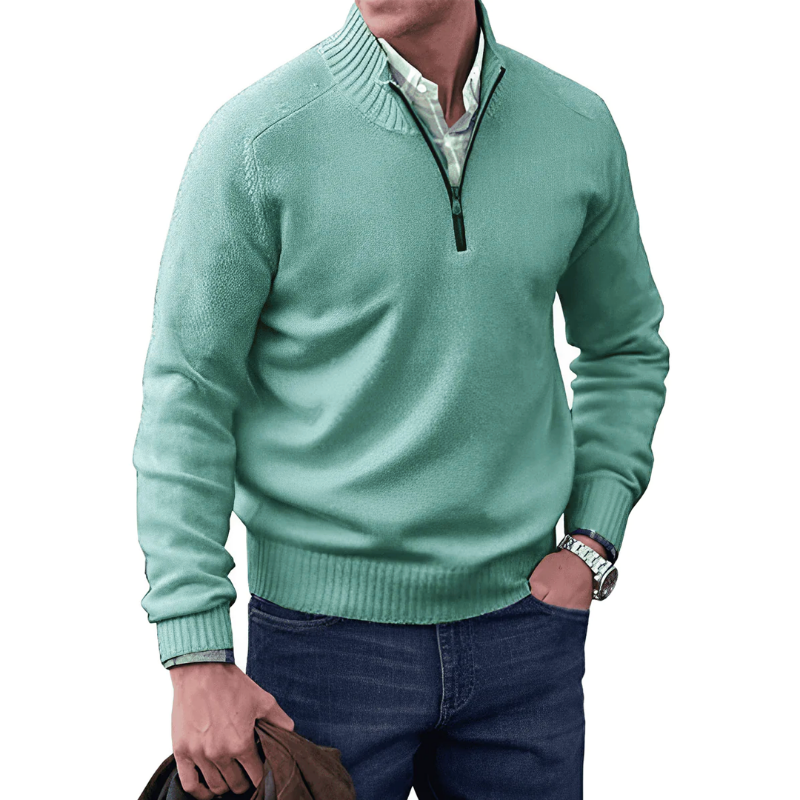 Clyde | Stylish Cashmere Zipper Sweater