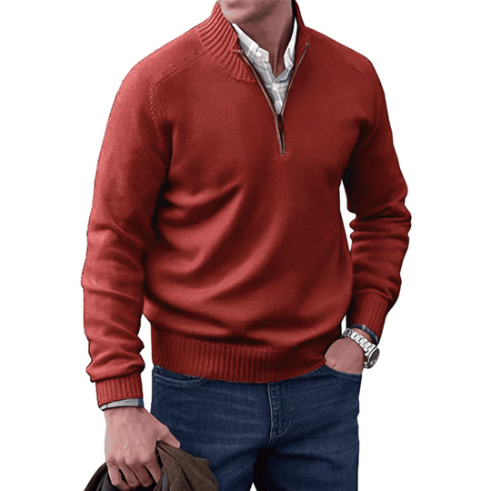 Clyde | Stylish Cashmere Zipper Sweater