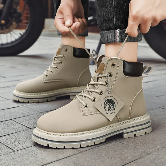 Barry | Wide-fit Lace-Up Casual Flat Boots