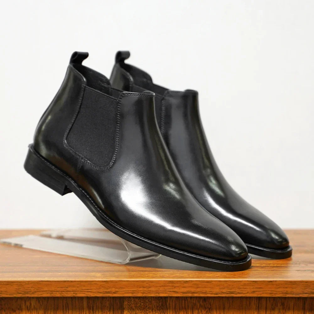 James | Genuine Leather Chelsea Boots