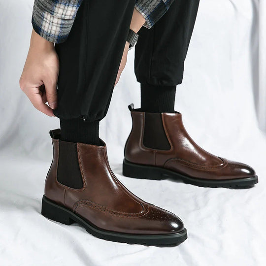 Adriel | Genuine Leather Chelsea Boots