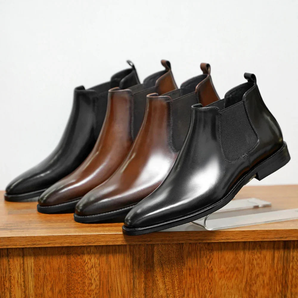 James | Genuine Leather Chelsea Boots