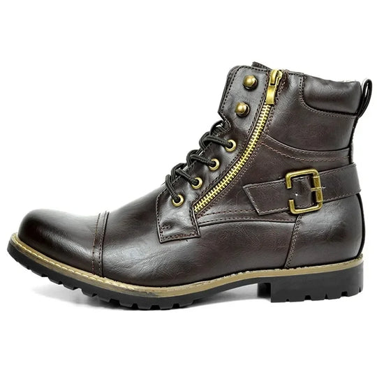 Damon | Lace-up Leather Boots