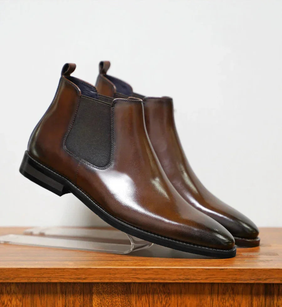 James | Genuine Leather Chelsea Boots