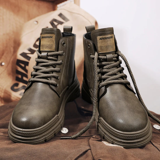 Bob | Wide Fitting British Style Lace-Up Ankle Boots