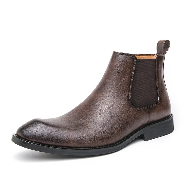 Cooper | Zipped Leather Chelsea Boots