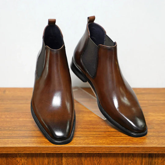 James | Genuine Leather Chelsea Boots