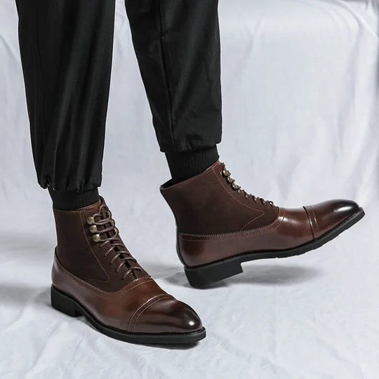 Chad | Classic Lace-Up Leather Boots