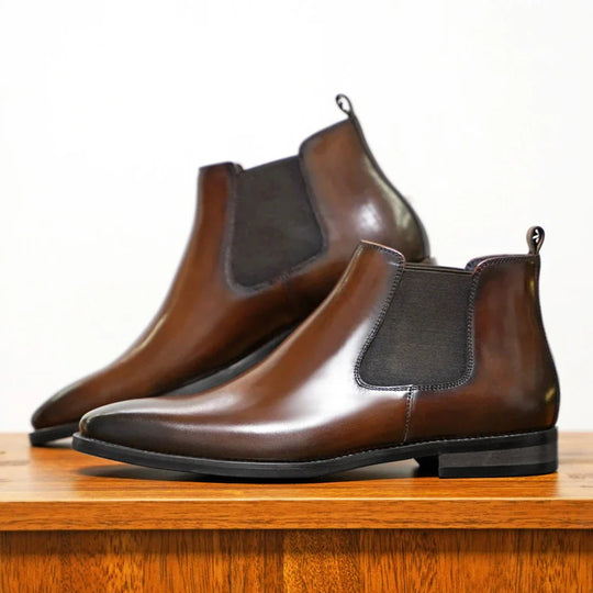 James | Genuine Leather Chelsea Boots