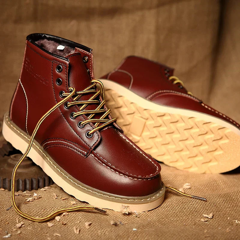 Dustin | Premium Leather Winter Boots