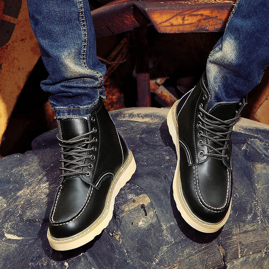 Dustin | Premium Leather Winter Boots