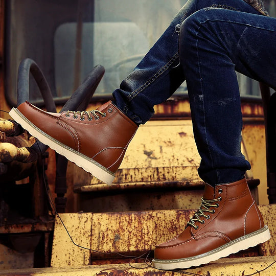 Dustin | Premium Leather Winter Boots