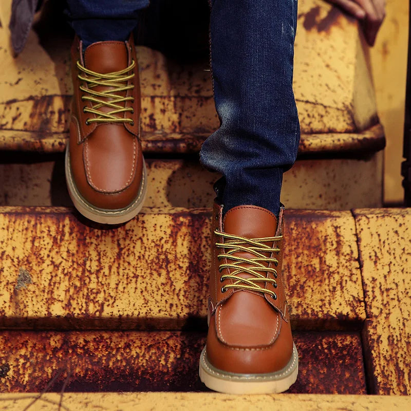 Dustin | Premium Leather Winter Boots