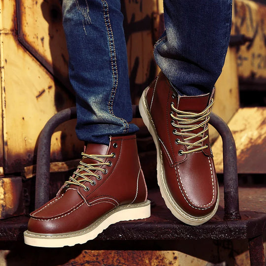 Dustin | Premium Leather Winter Boots