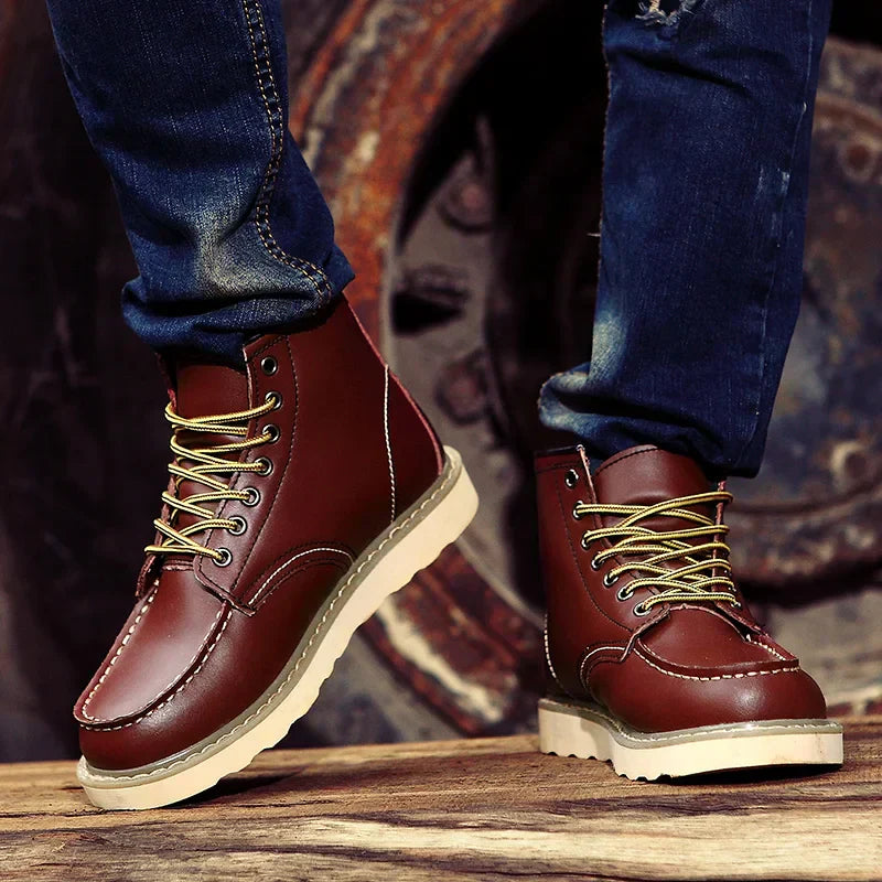 Dustin | Premium Leather Winter Boots