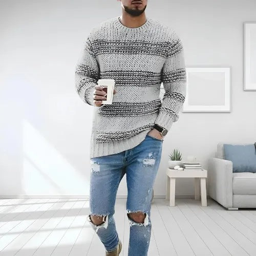 Denver | Striped Knit Men's Sweater