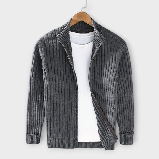 Casper  | Men’s Ribbed Casual Lightweight Cardigan