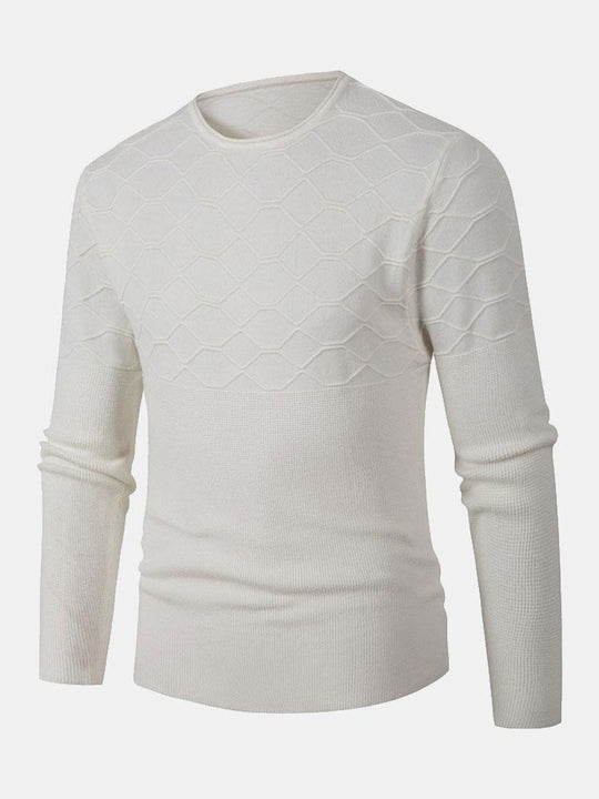 Celzo | Slim Fit Crew Neck Knitted Jumper