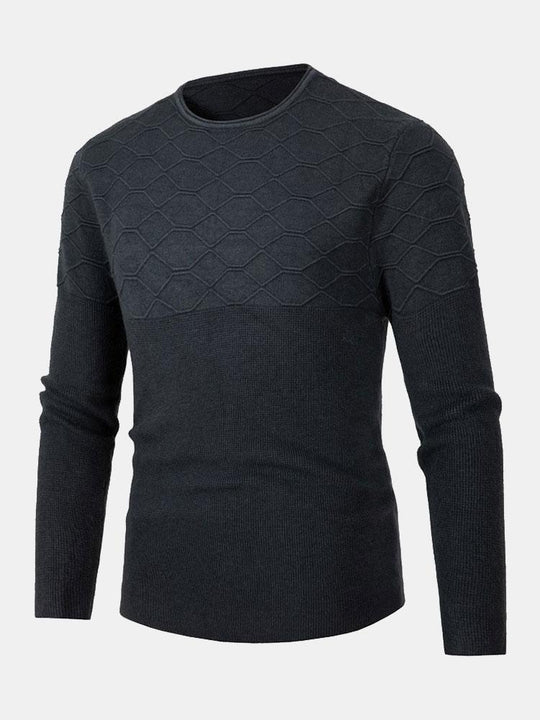 Celzo | Slim Fit Crew Neck Knitted Jumper