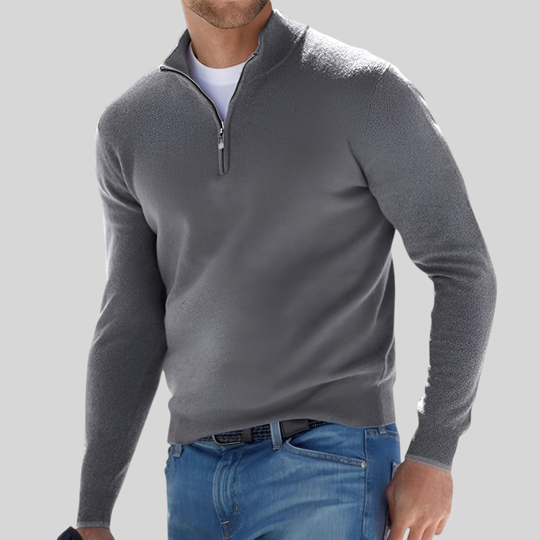 Ollie | Luxe Men's Half-Zip Jumper